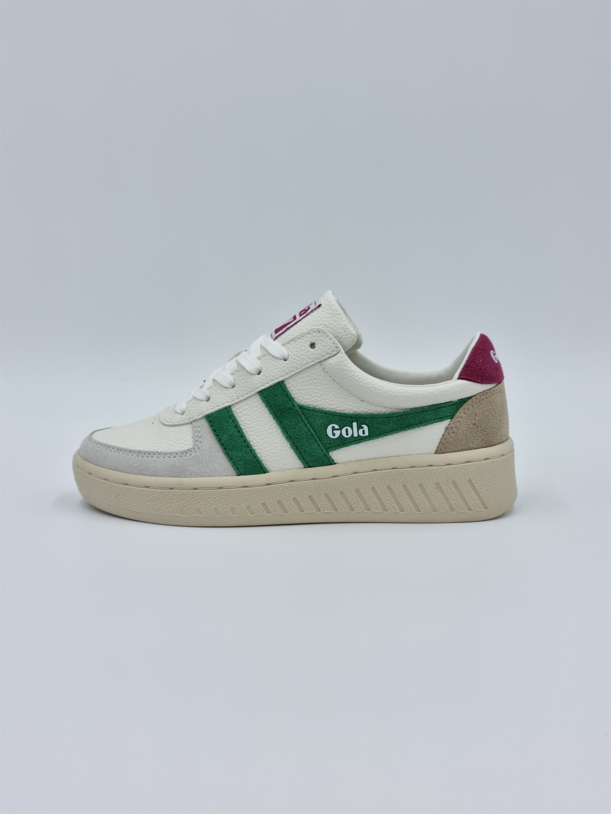 grandslam trident cuir blanc