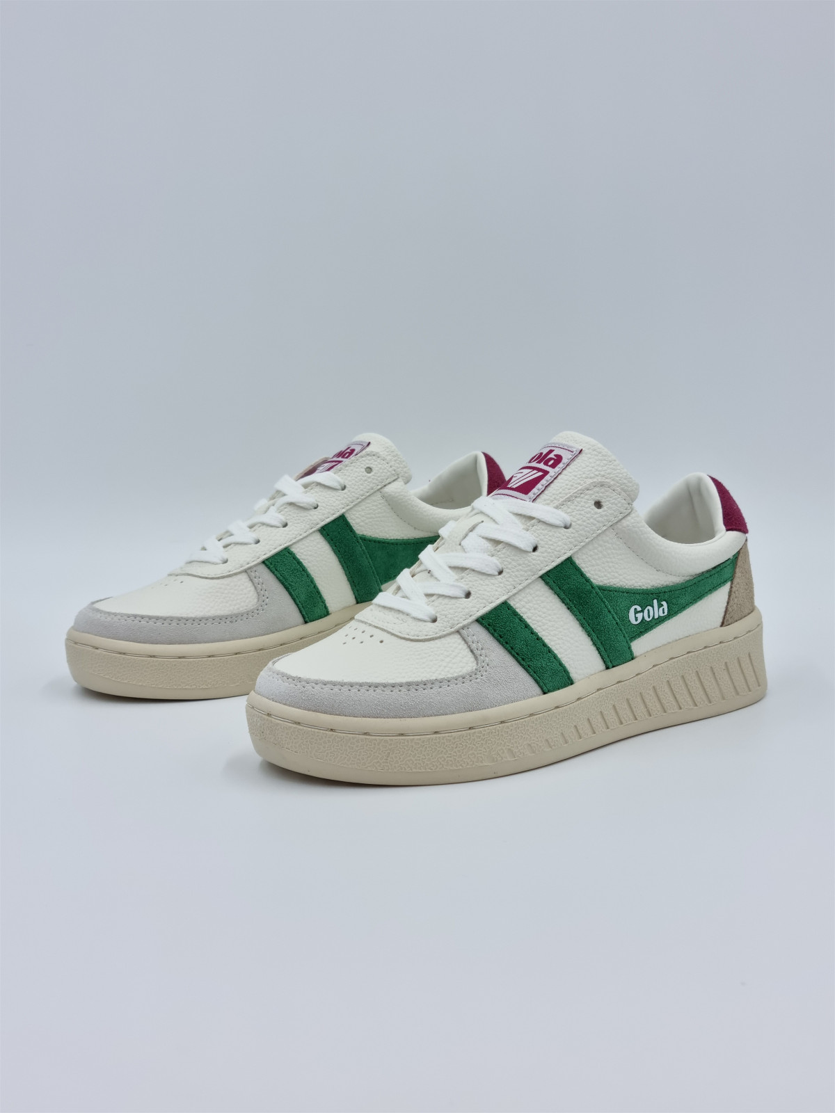 grandslam trident cuir blanc