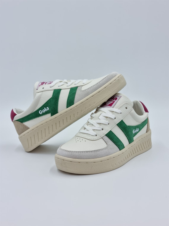 grandslam trident cuir blanc