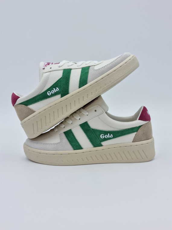 grandslam trident cuir blanc