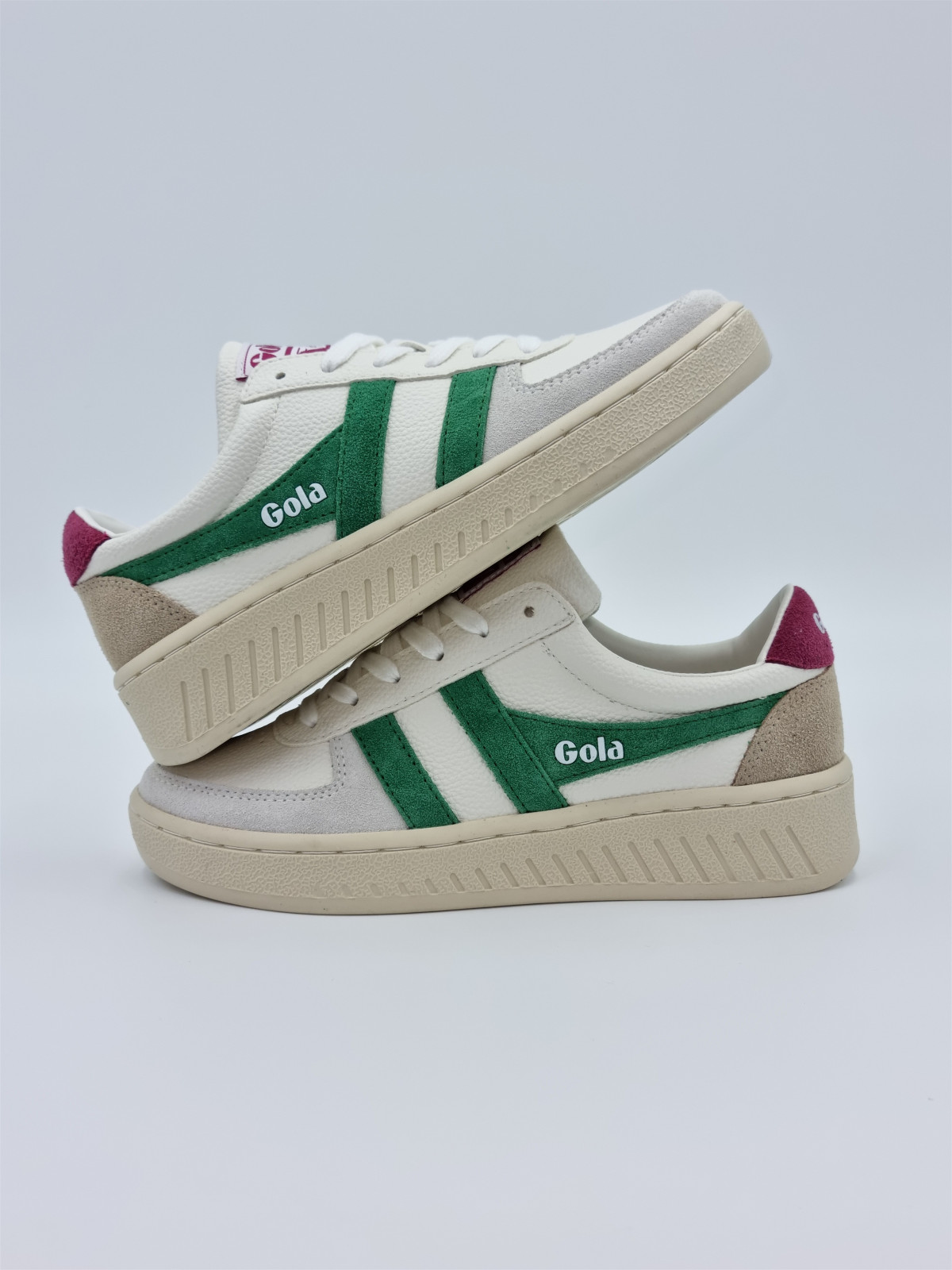 grandslam trident cuir blanc