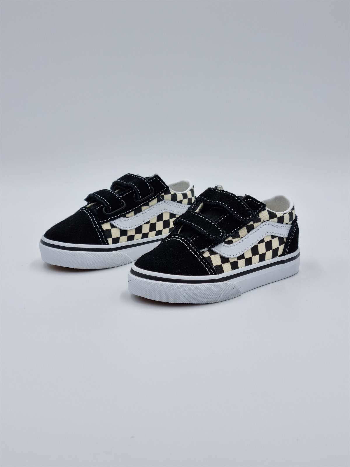 old skool v. nubuck/textile primary check blk/white