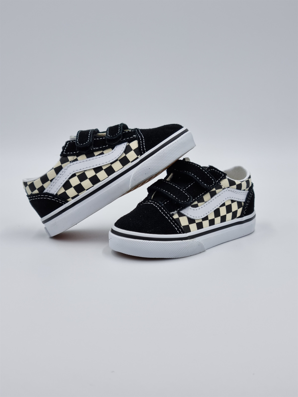 old skool v. nubuck/textile primary check blk/white