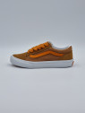 old skool pop lace nubuck/textile brown/orange
