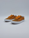 old skool pop lace nubuck/textile brown/orange