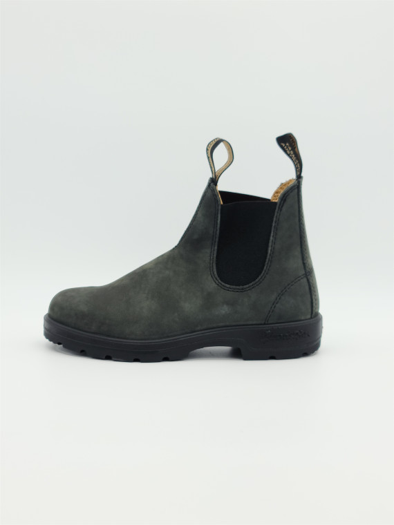 chelsea boots cuir 587 black rustic
