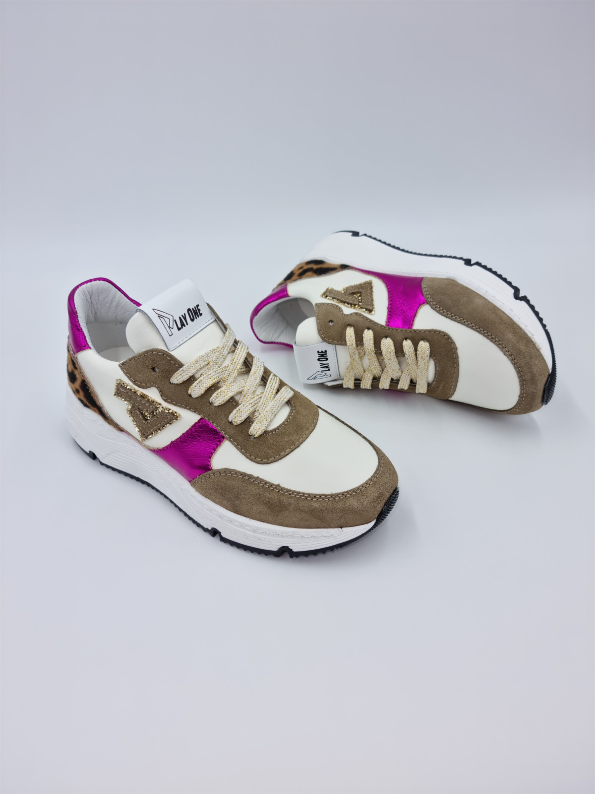 sweet cuir blanc taupe rose