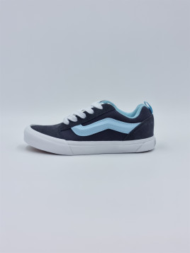knu skool retro spor nubuck/textile grey/blue