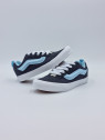 knu skool retro spor nubuck/textile grey/blue
