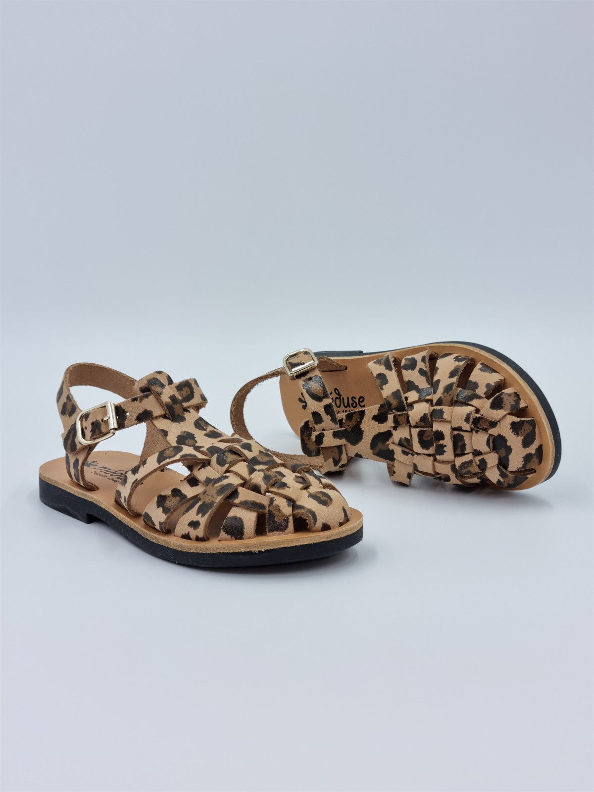 sunville cuir léopard