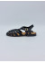sunville cuir noir paillette