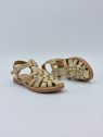 sunville cuir doré paillette