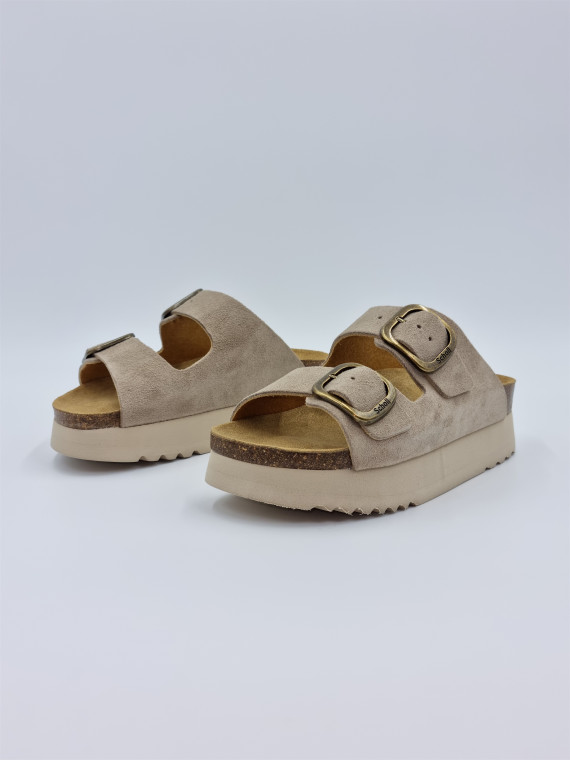 lucie suede beige