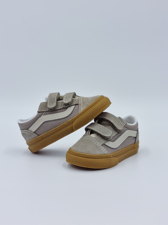 old skool v. nubuck/textile gray/gum