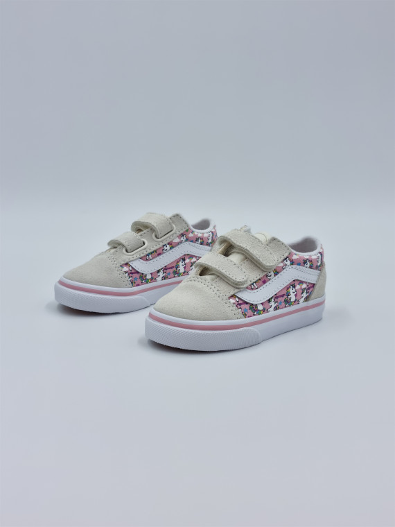 old skool v. nubuck/textile marshmallow/pink