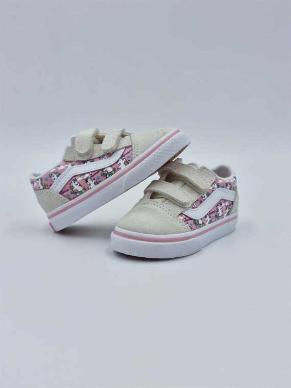 old skool v. nubuck/textile marshmallow/pink