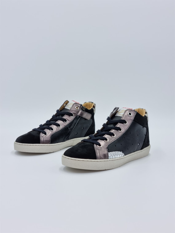 top touch lace velours-nappa g noir