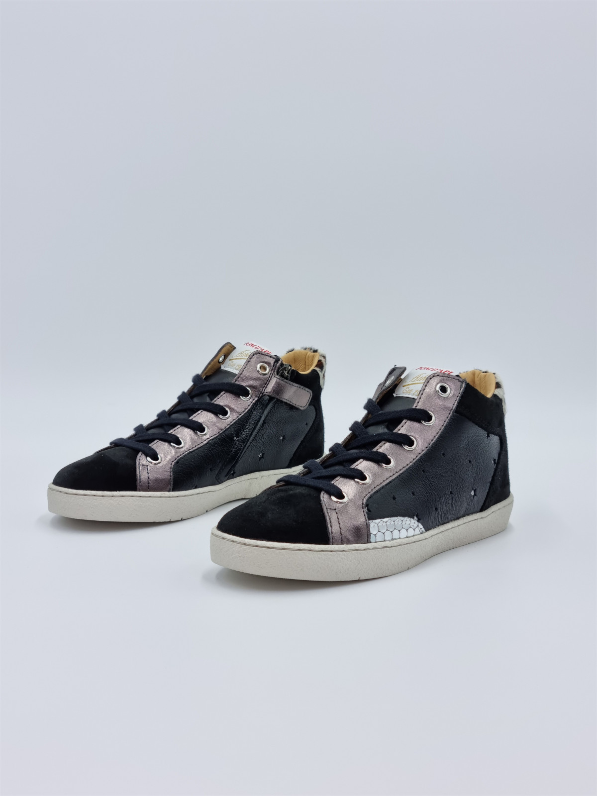 top touch lace velours-nappa g noir