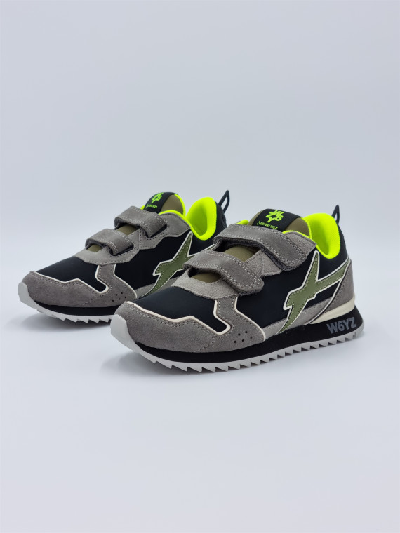 jet vl-j suede/nylon/fabric gris fonce