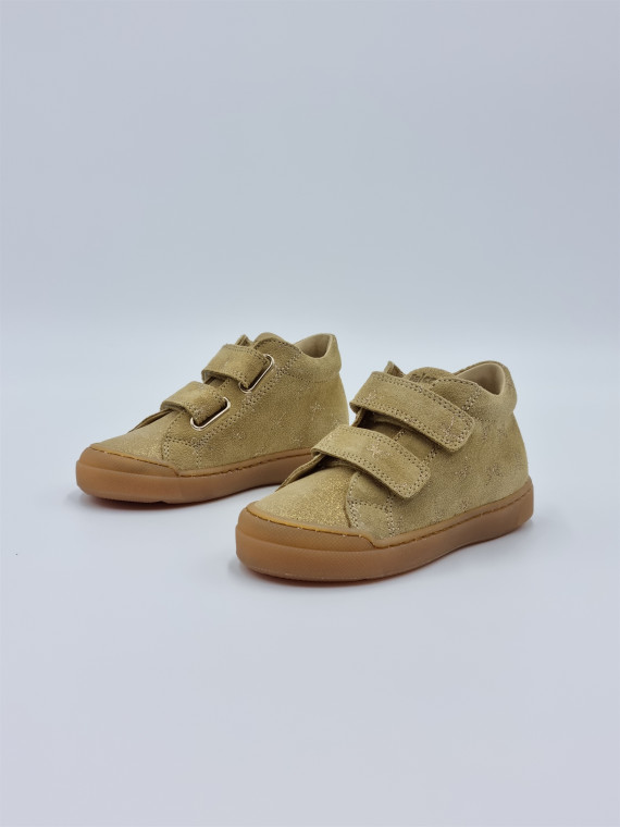 snopes vl suede pr.glitter mini bows/suede glitter beige
