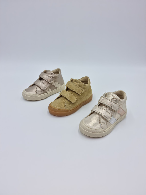 snopes vl suede pr.glitter mini bows/suede glitter beige