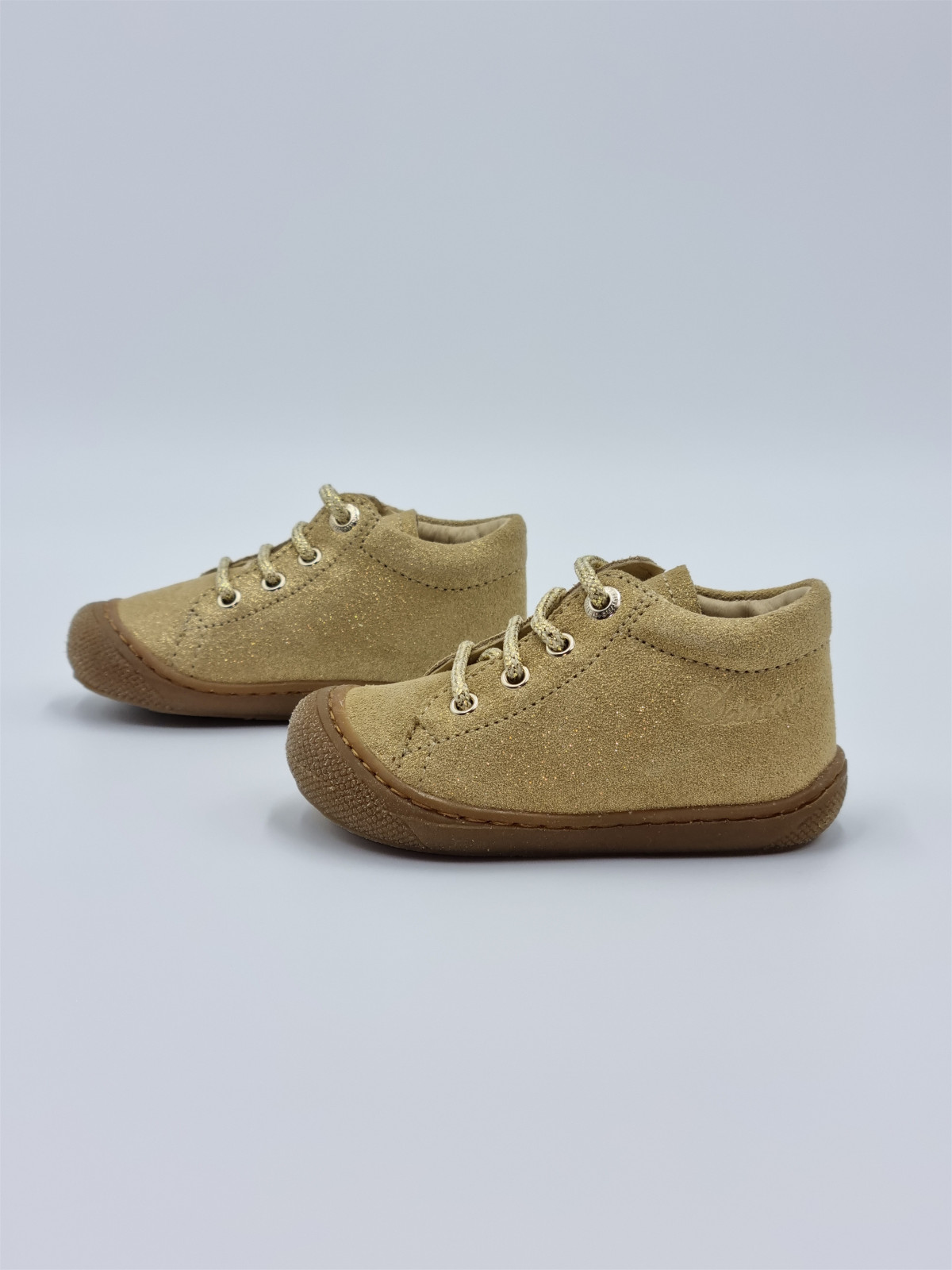 cocoon suede pr.glitter flower heart beige