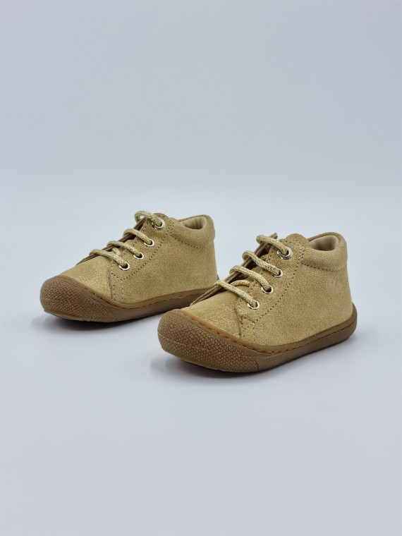 cocoon suede pr.glitter flower heart beige