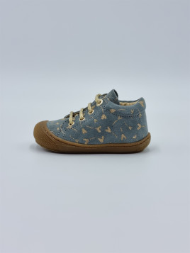 cocoon suede pr.glitter flower heart gris