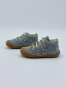 cocoon suede pr.glitter flower heart gris