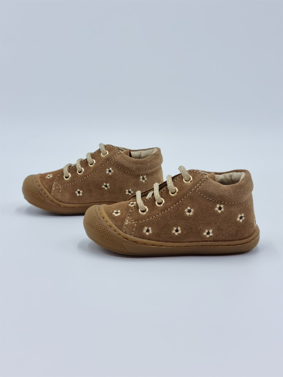 cocoon embrdaisies suede beige