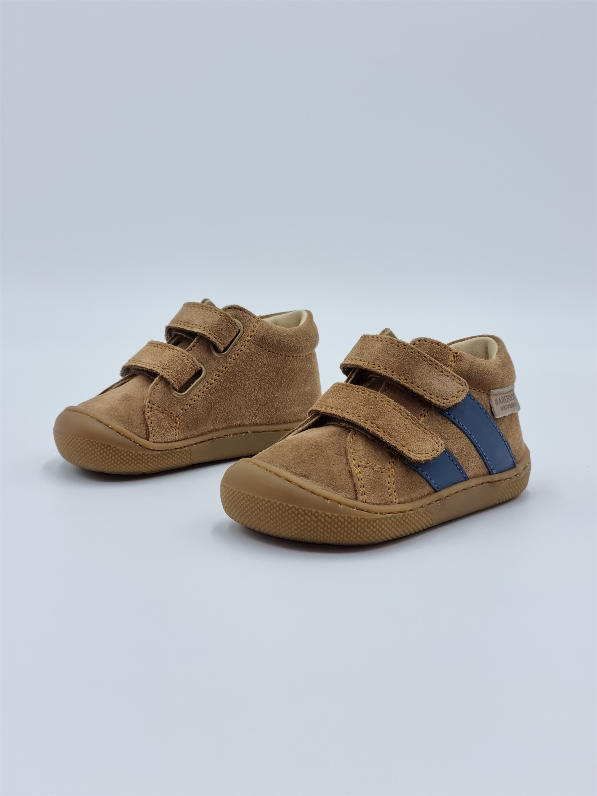 barefoot sabby vl suede/calf sole honey marron