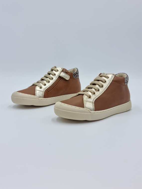 lovan zip nappa/jaguar/metallic spazz. cuir