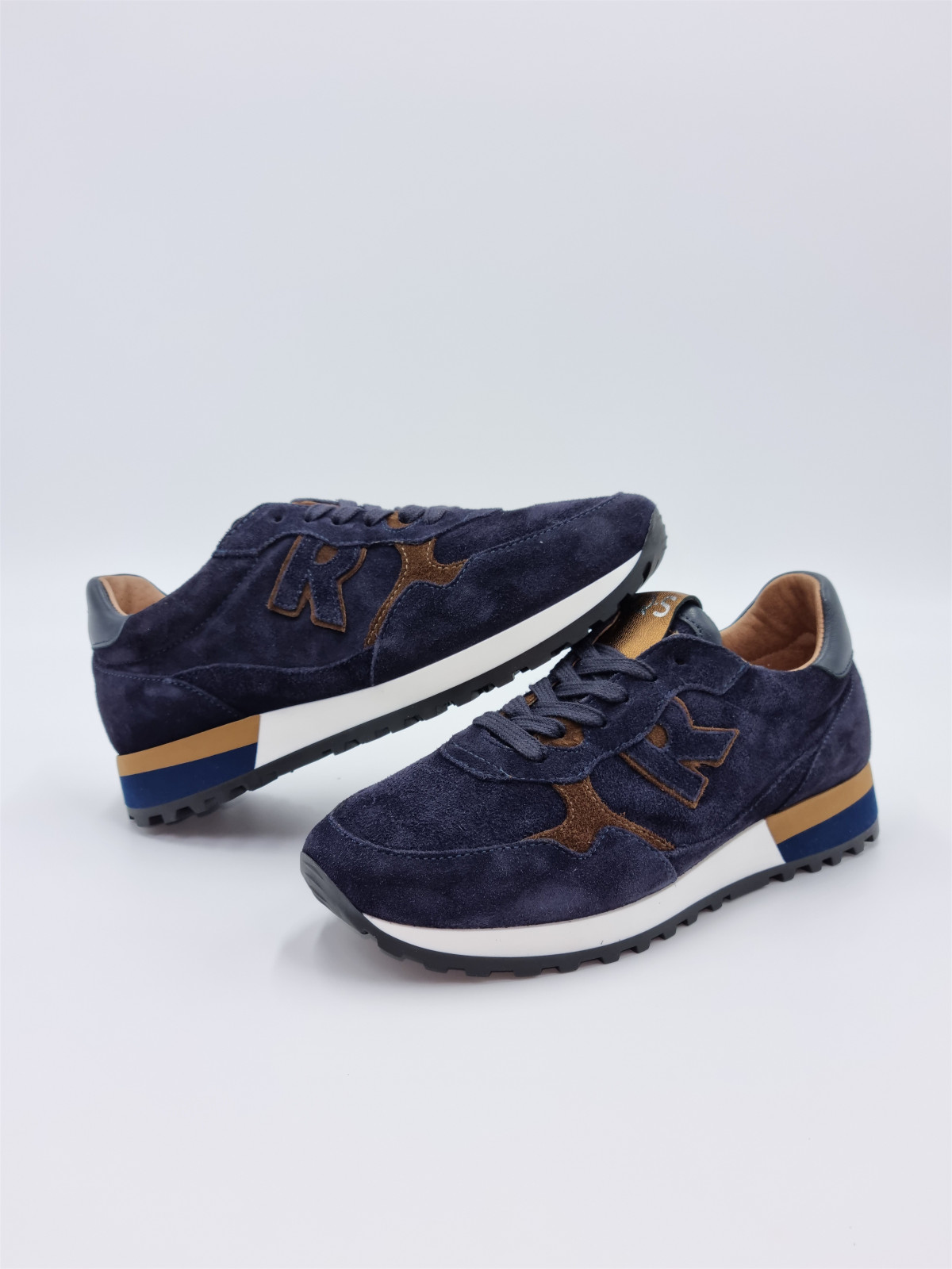 mania cuir/velours nuit/cacao