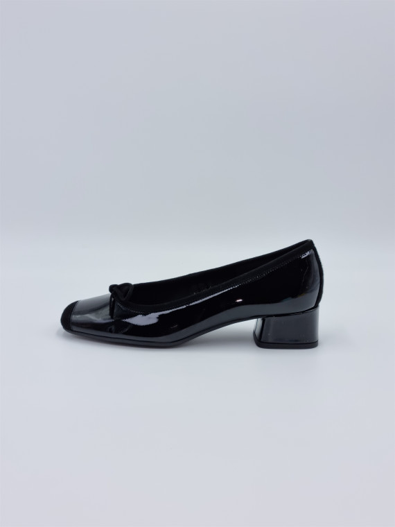 kyriel vernis/cuir velours noir