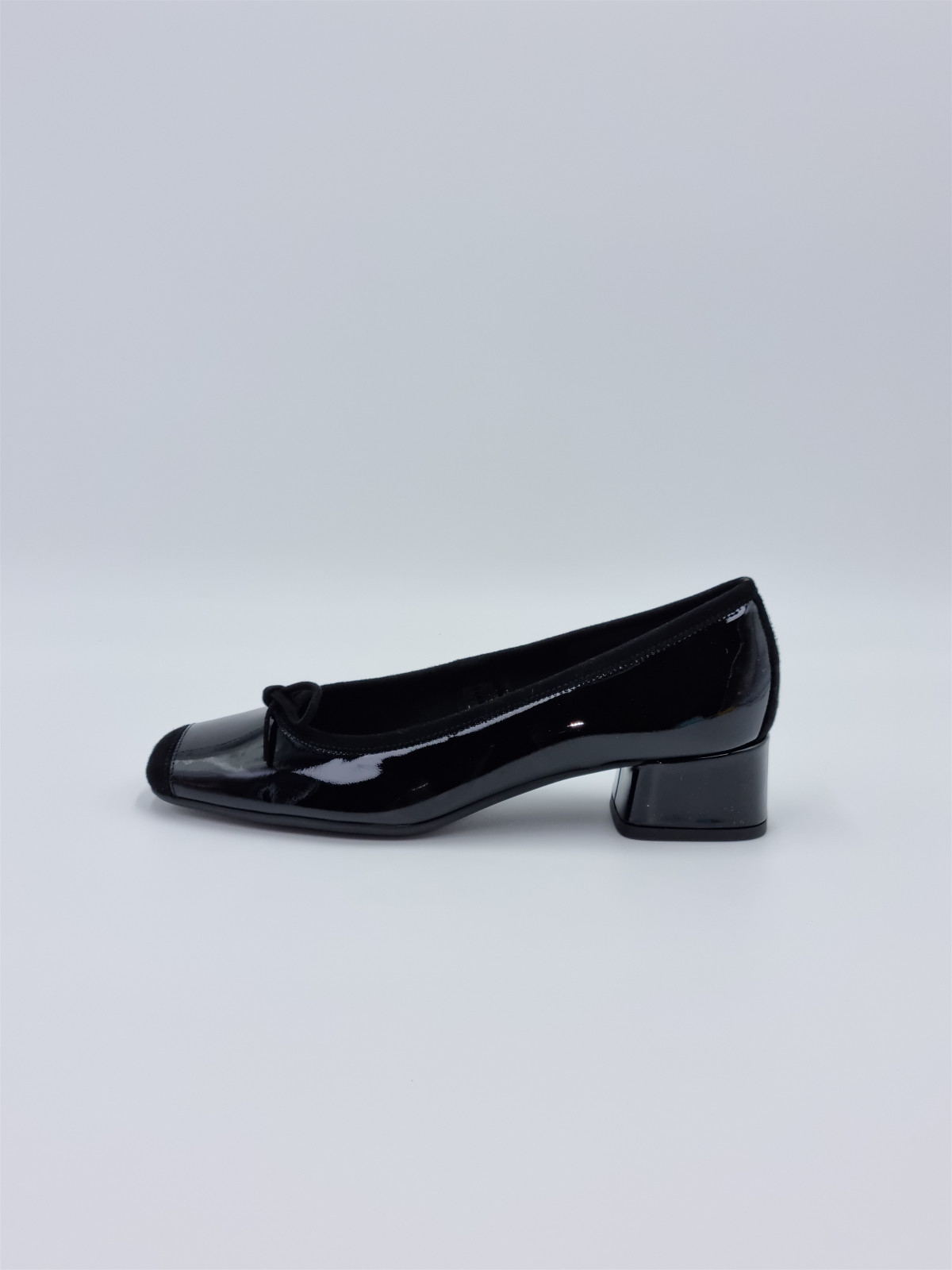 kyriel vernis/cuir velours noir