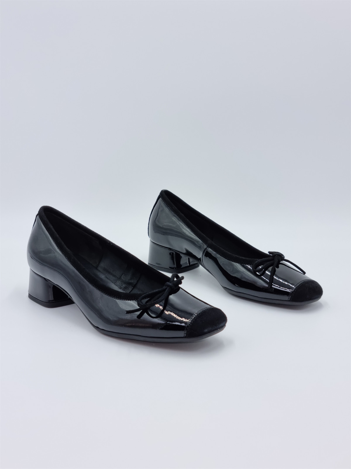 kyriel vernis/cuir velours noir