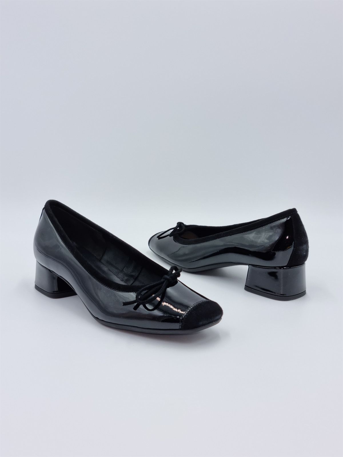 kyriel vernis/cuir velours noir