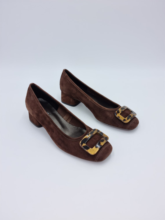 kornelia cuir velours cacao