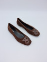 hopa cuir velours python cacao