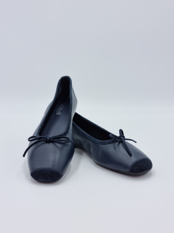 harmony. cuir/cuir velours marine