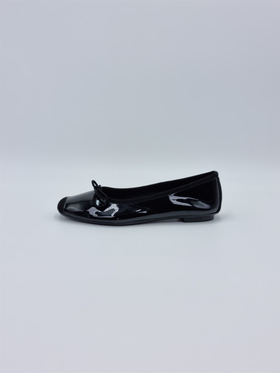 harmony. vernis/cuir velours noir