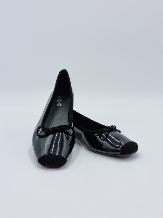 harmony. vernis/cuir velours noir