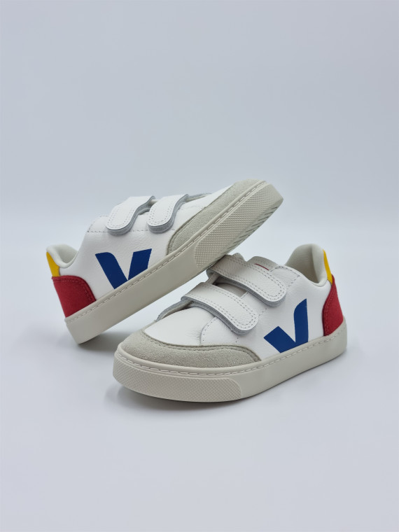 v-12 velcros cuir white_multico-pepper