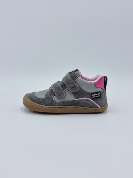 barefoot kesy high w suede/fabric lin.spina gris fonce