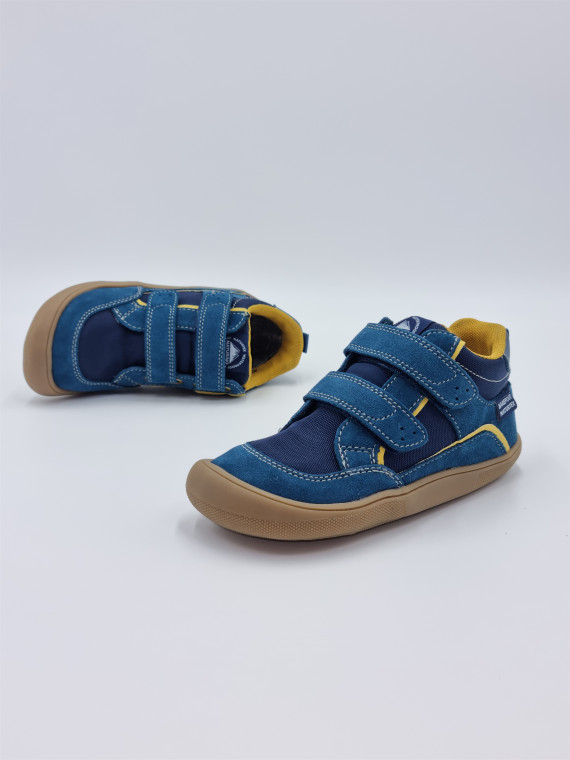 barefoot kesy high w suede/fabric lin.spina bleu ciel