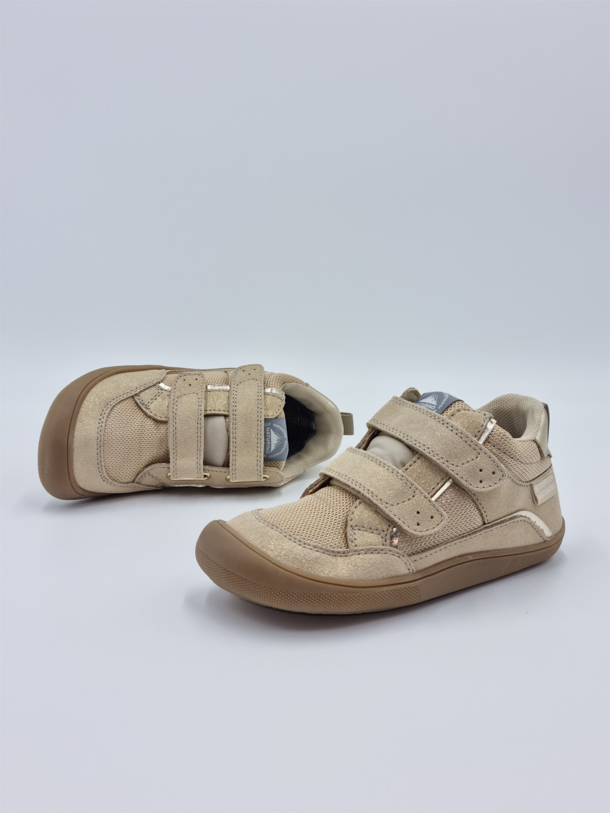 barefoot kesy high w suede glitter/fabric lux lin.spina or