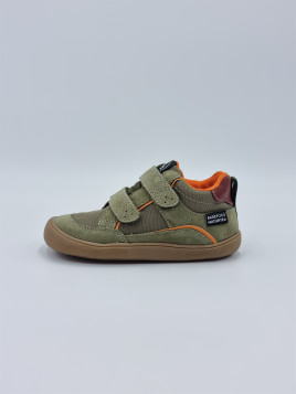 barefoot kesy high w suede/fabric lin.spina vert militaire