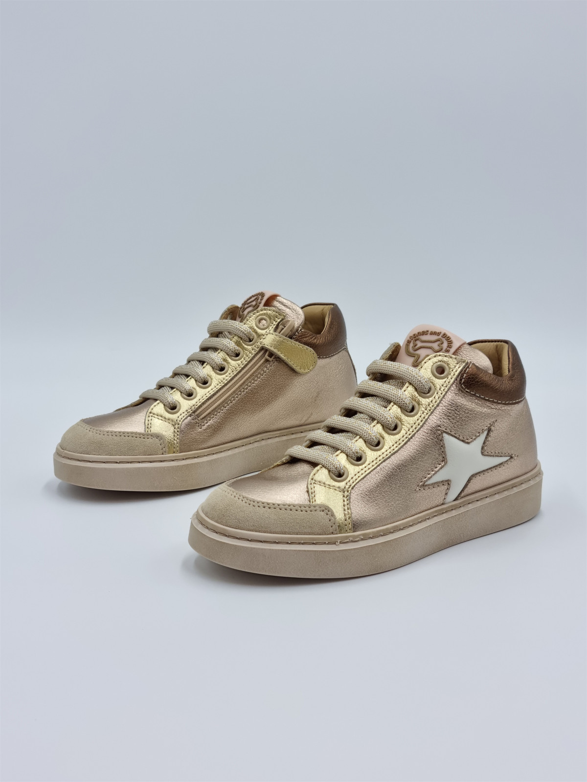 fleur cuir bronze