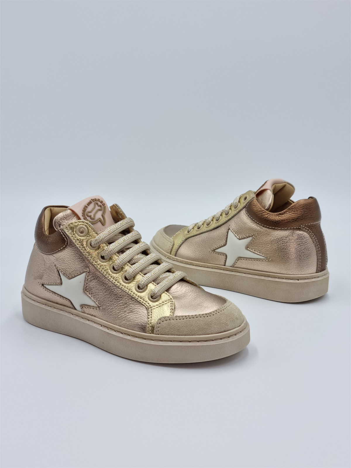 fleur cuir bronze
