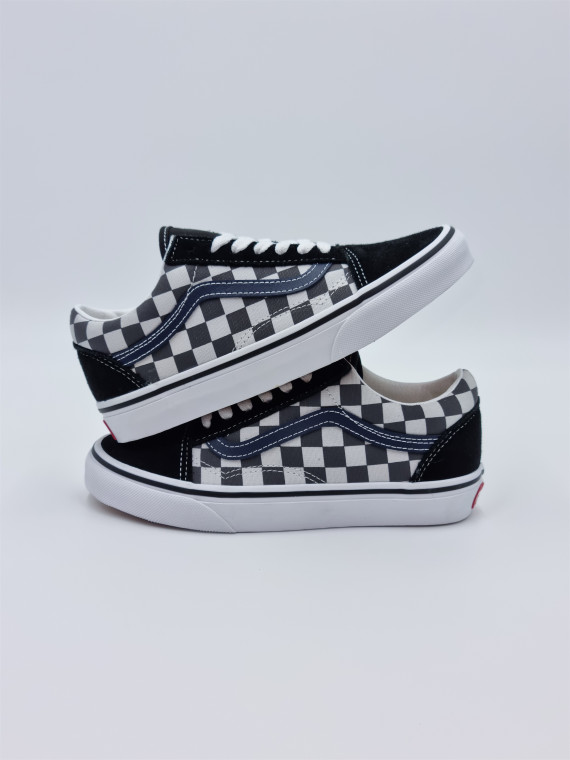 old skool. nubuck/textile bleu